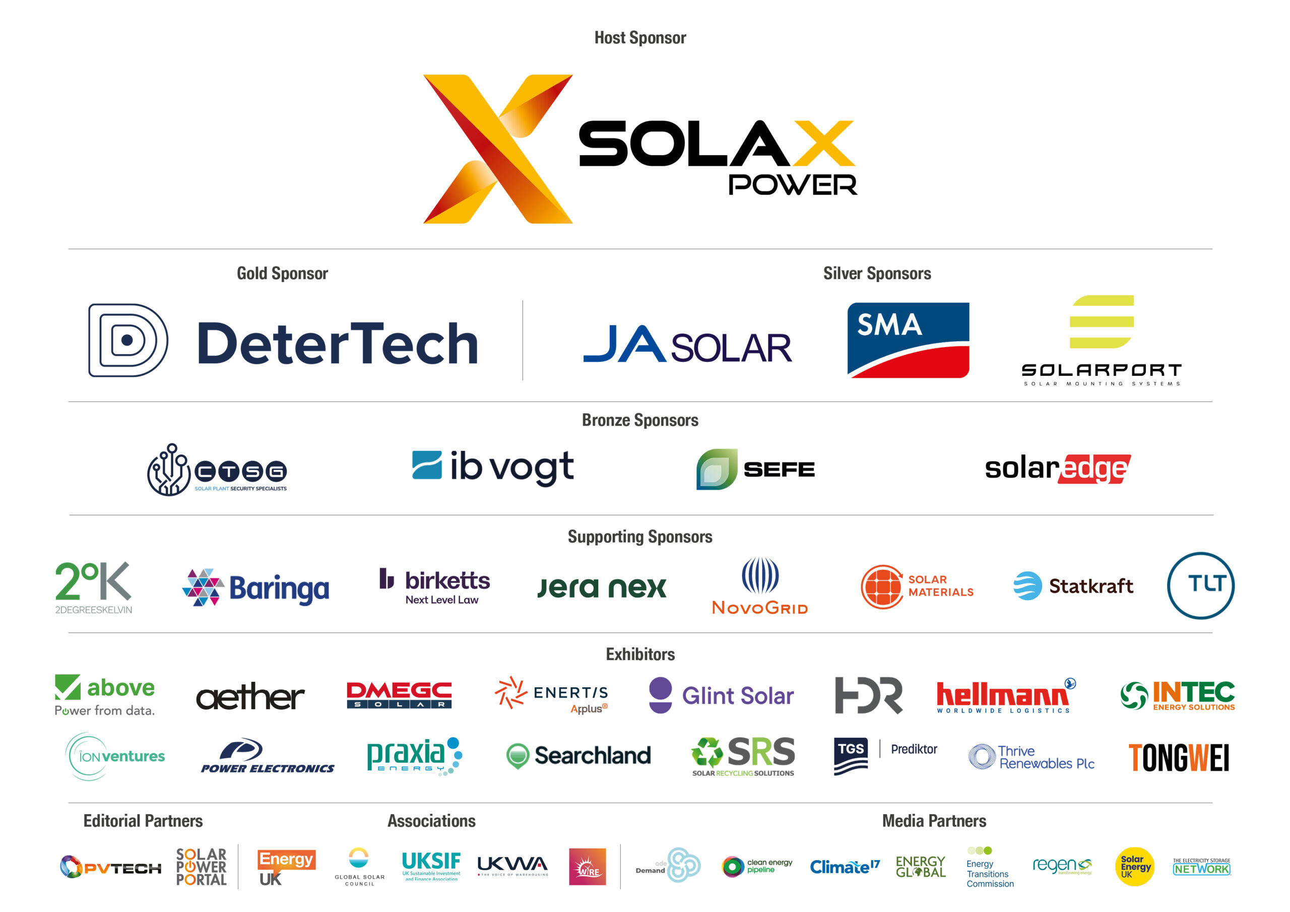 UK SOLAR SUMMIT Sponsors and Partners 2025